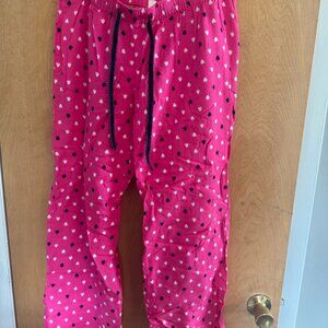 Pink Cotton Pajama Pants with tree design